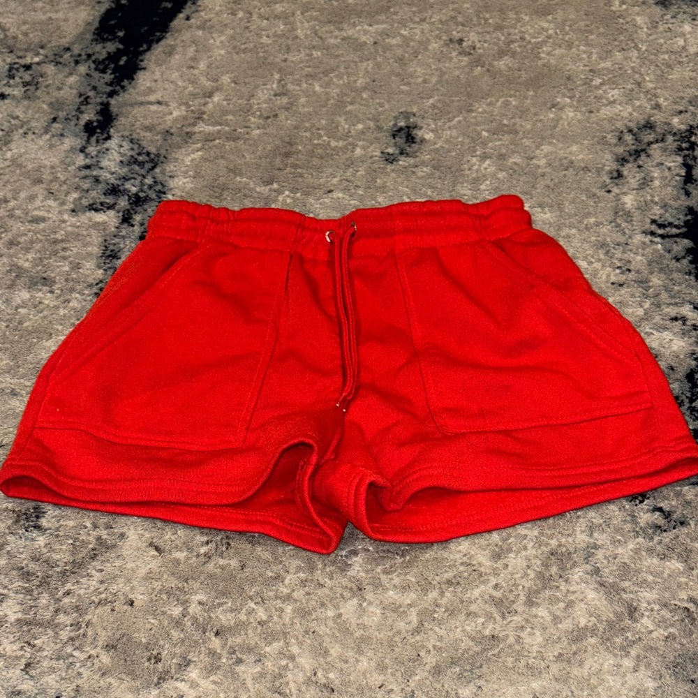Charlotte Russe Vibrant Red Athletic Shorts